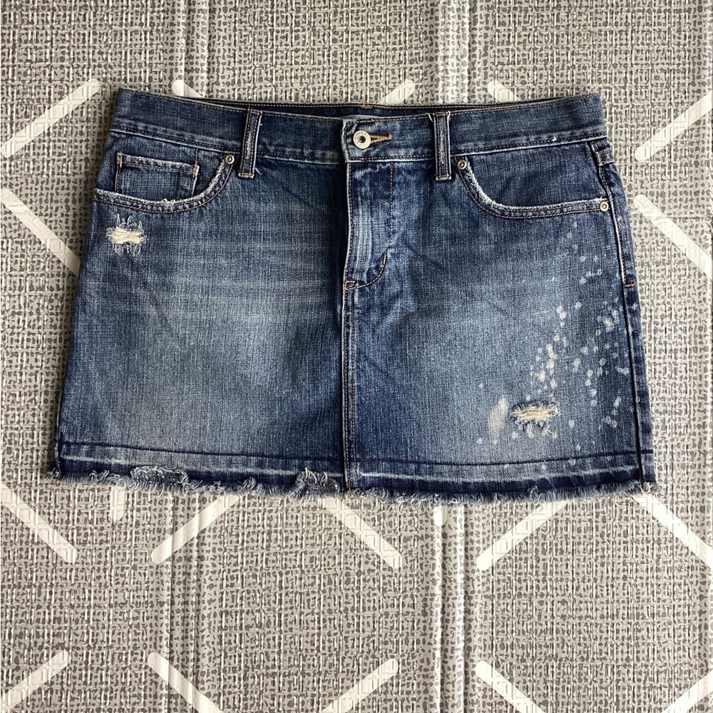 Old Navy Ultra Low Rise Jean Skirt size 8